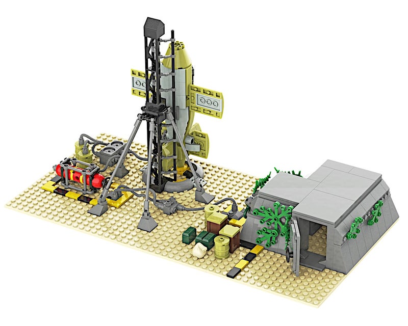 POCO DIVO Bachem BA-349 Natter German Rocket Launch, WWII Collection, Standard Block Toy Building Brick Set, 461 pcs - Image 1