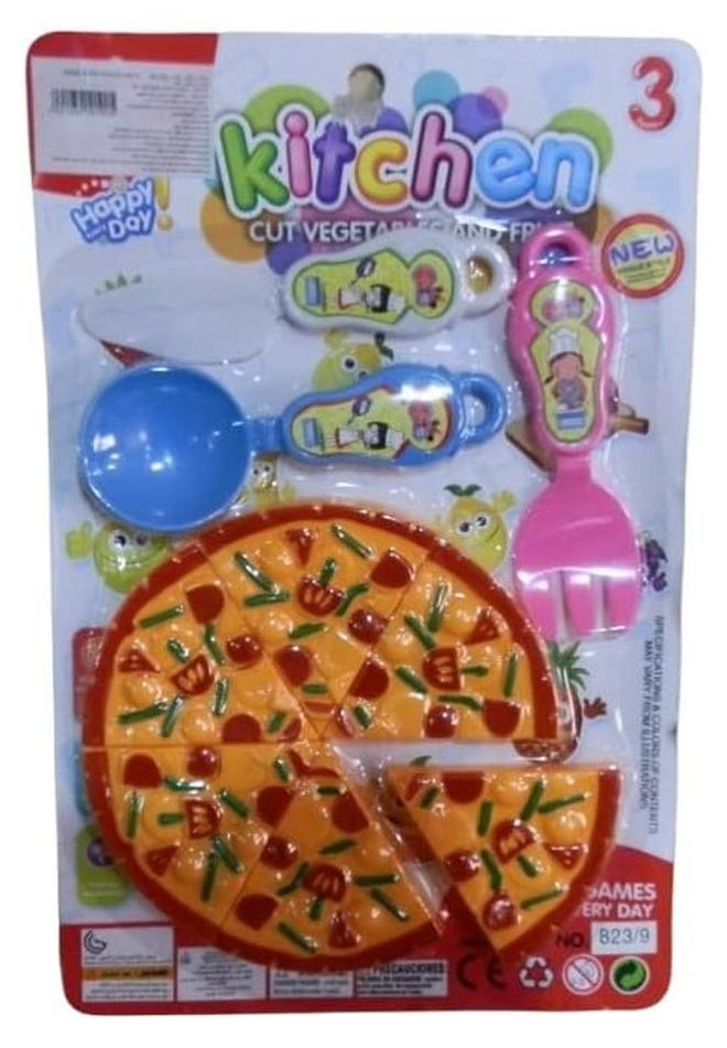 Spaceshoop Pizza Cooking and Dining Toy Set For Children (multicolor)