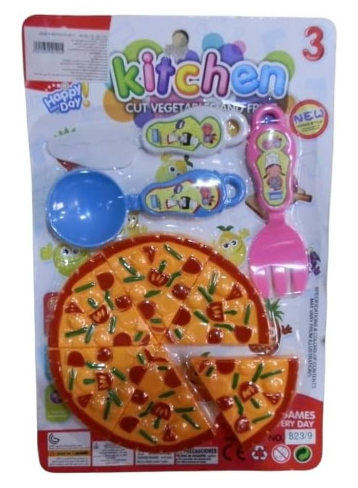 سبيس شوب مجموعة ألعاب طبخ البيتزا للأطفال (متعددة الألوان)