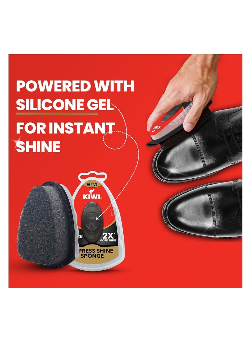 كيوي KIWI Express Shine Sponge ملمع أحذية، أسود، 5 مل - Image 3