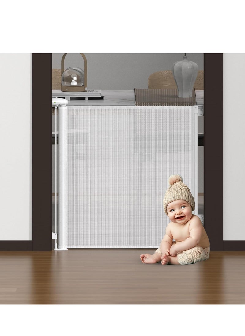 Gonice Baby Gate Extra Wide 150W x 86H Baby Safety Gate for Stairs and Doors No Drilling, Portable Easy Install Dog Gate- Black, 59" x 33.8"  - Image 1