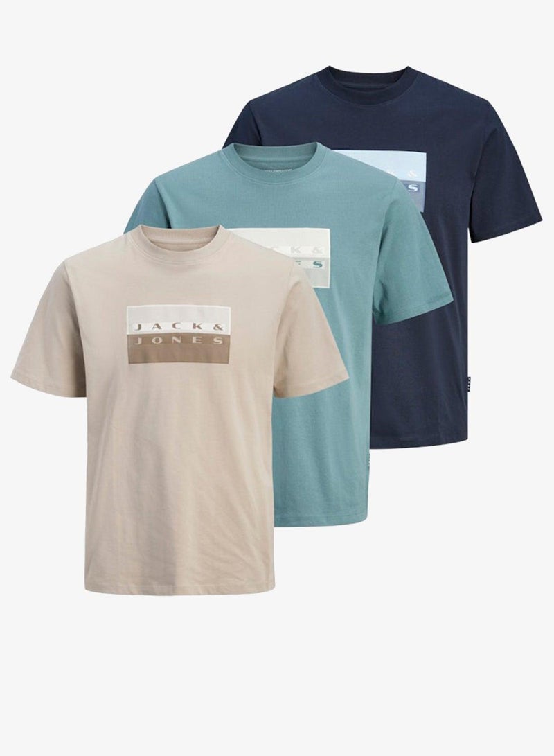 Jack & Jones Junior Kids Multipack Crew neck T-shirt - Image 1