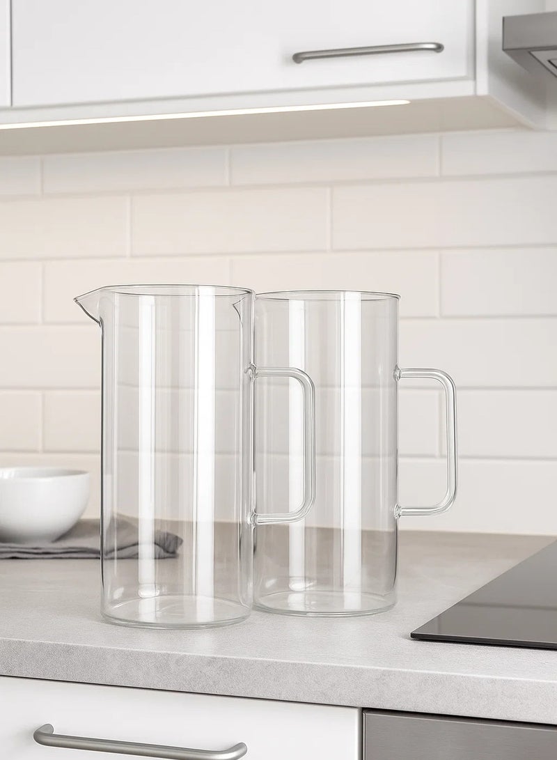 لوفت إبريق مستقيم، طول 16×عرض 10×ارتفاع 22 سم، كأس، طقم من قطعتين، 1.5 لتر، L154999