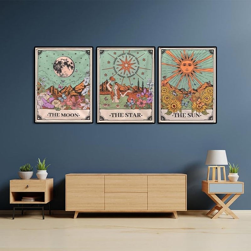 WUDWL Diamond Painting Kits for Adults - 3 Pack Sun and Moon DIY 5D Diamond Art Kits Full Drill Diamond Dots Paintings with Diamonds Gem Art and Crafts Home Decor 12x16inch - Image 5
