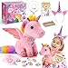 Toyze 21in1 Unicorn Gift Set for Girls Ages 38  Soft Plush Toy DressUp Accessories  Coloring Book Party Gifts for 4 5 6 7 Year Old Girls  Unicorn Toys - Image 2