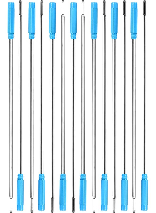جوفيتيك عبوات حبر جاف قابلة للاستبدال من جوفيتك، 24 قطعة، عبوات حبر معدنية، كتابة سلسة، طول 4.5 بوصة (11.6 سم) ورأس متوسط 1 مم، هدية مثالية للمكتب (أزرق) - Image 5