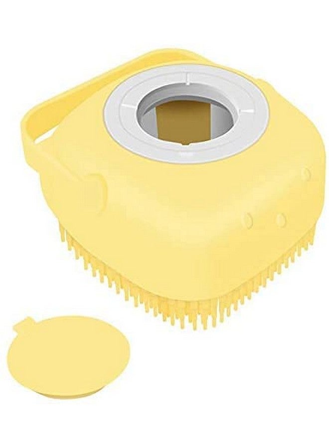GS E-Com Soft Silicone Bath Brush With Hooks/Baby Showers Cleaning Brushes Mud Dirt Remover Massage Back Scrubber Skin The Ultra And CanFilling Shampoo bath brush soft with 80ml liquid shower ball - Image 1