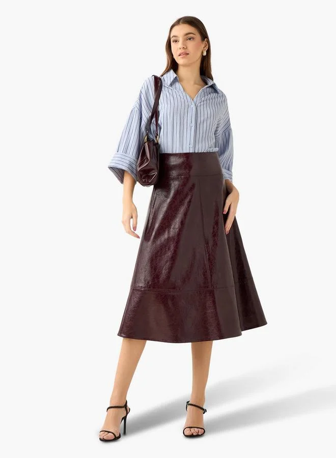 سبلاش فيڤ Boxy Shirt with Stripes