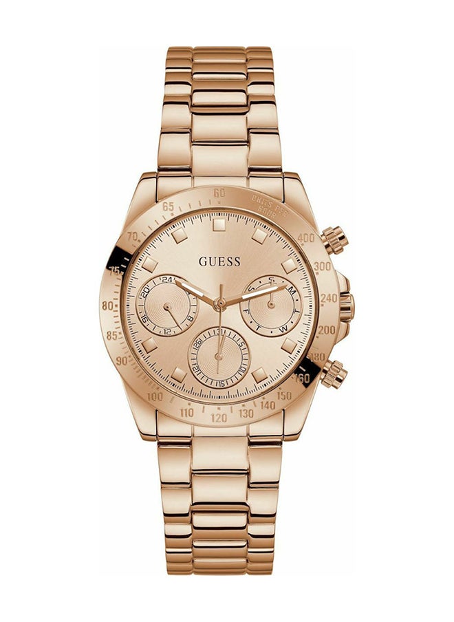 GUESS ساعة جيس انالوج بمينا ذهبي للنساء - GW0314L3  - Image 2