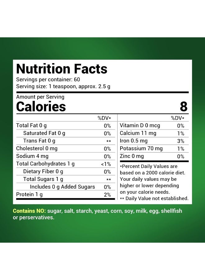 Dr. Berg Nutritionals Dr. Berg's Nutritionals Wheat Grass Superfood Powder - 60 Servings - Gluten Free Non GMO - 5.3oz - Image 4