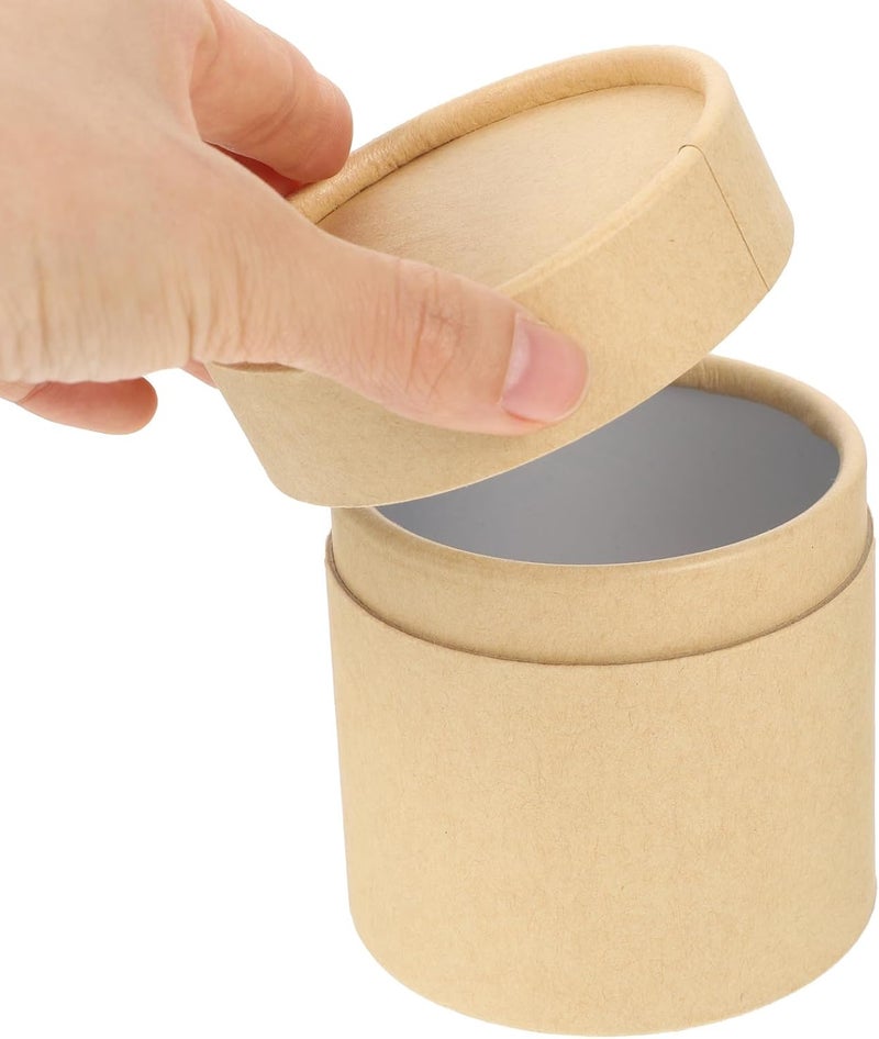 Shop & home all-space compatible Alipis 4pcs Kitchen Tea Canisters Kraft Paper Storage Jars 83x90mm Thickened round Household Storage Containers for Loose Leaf Tea and Dry Food Countertop Use Assorted natural tone picks Multiple sizes Water rust proof Upgraded classic design Advanced minimal build Regular scheduled transit Stable local goods source Integrated local logistics Light sturdy raw material Trendy versatile build Modern warehouse management Assorted color options Popular practical build Trendy flexible practical build Wet anti slip Fixed delivery schedule Multi-style matching design Salt mist resistant KSA local stock Multi-market matching options Room to room portable Multi-use upgraded craftsmanship Polished safe edge Organized shipment arrange - Image 4