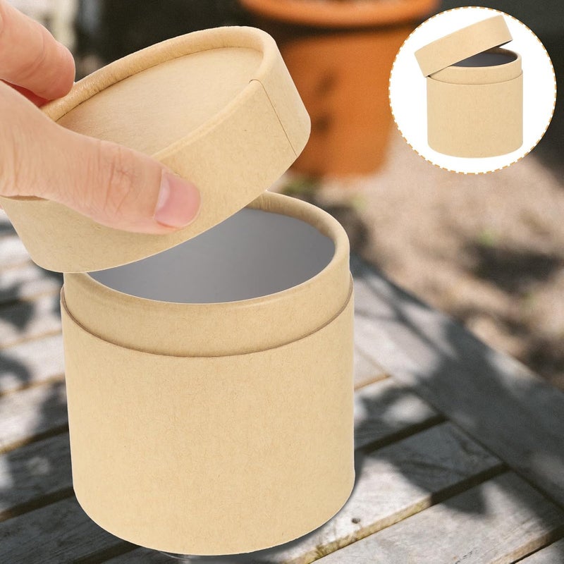 Shop & home all-space compatible Alipis 4pcs Kitchen Tea Canisters Kraft Paper Storage Jars 83x90mm Thickened round Household Storage Containers for Loose Leaf Tea and Dry Food Countertop Use Assorted natural tone picks Multiple sizes Water rust proof Upgraded classic design Advanced minimal build Regular scheduled transit Stable local goods source Integrated local logistics Light sturdy raw material Trendy versatile build Modern warehouse management Assorted color options Popular practical build Trendy flexible practical build Wet anti slip Fixed delivery schedule Multi-style matching design Salt mist resistant KSA local stock Multi-market matching options Room to room portable Multi-use upgraded craftsmanship Polished safe edge Organized shipment arrange - Image 5