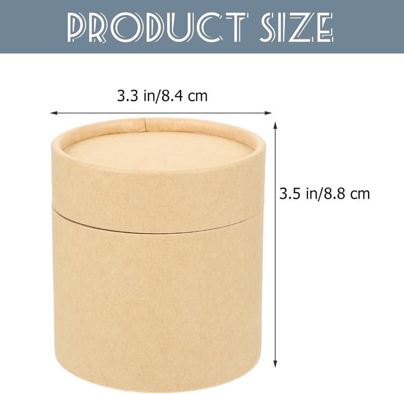 Shop & home all-space compatible Alipis 4pcs Kitchen Tea Canisters Kraft Paper Storage Jars 83x90mm Thickened round Household Storage Containers for Loose Leaf Tea and Dry Food Countertop Use Assorted natural tone picks Multiple sizes Water rust proof Upgraded classic design Advanced minimal build Regular scheduled transit Stable local goods source Integrated local logistics Light sturdy raw material Trendy versatile build Modern warehouse management Assorted color options Popular practical build Trendy flexible practical build Wet anti slip Fixed delivery schedule Multi-style matching design Salt mist resistant KSA local stock Multi-market matching options Room to room portable Multi-use upgraded craftsmanship Polished safe edge Organized shipment arrange - Image 2