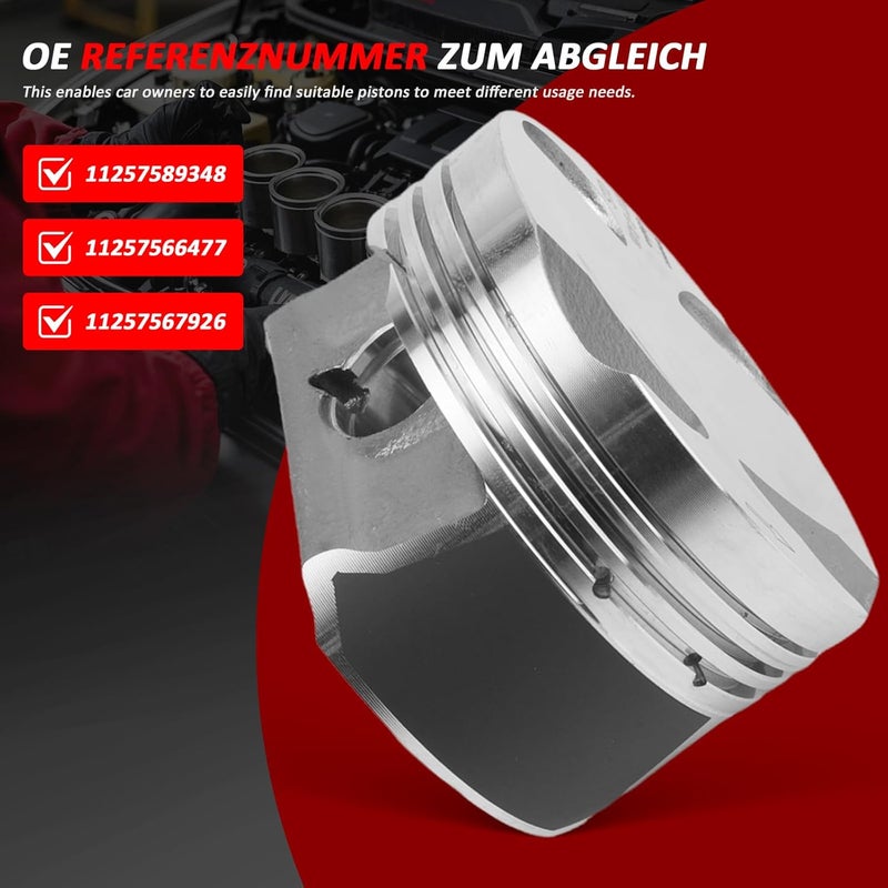 4Pcs Piston Assembly Compatible with BMW Mini R55 R60 R56 R57 R58 R61 1.6 Cooper One Replacement# 11257576975 11257589348 - Image 4