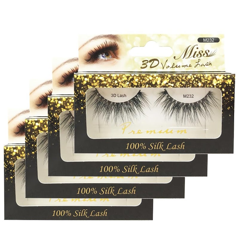 4 Pairs Miss Lash 100 Handmade Tapered 3D Volume lash M232