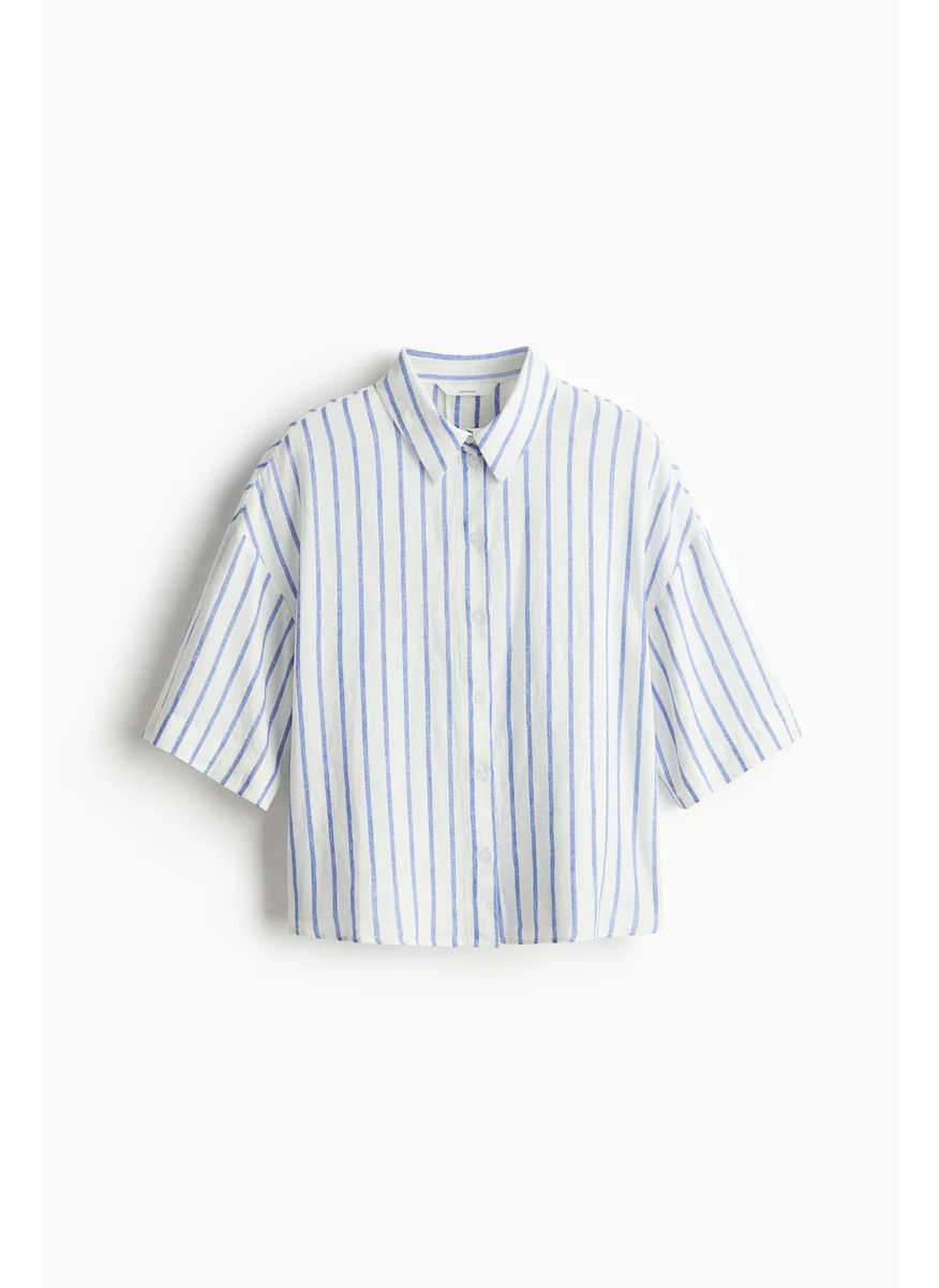 اتش اند ام Linen-Blend Shirt