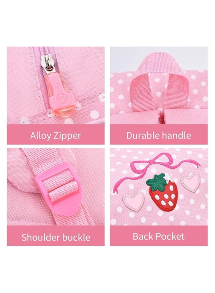 general Girls School Backpack Preschool Kindergarten Backpack Cute Durable Student Schoolbag, Pink, Medium, Backpack  - Image 3