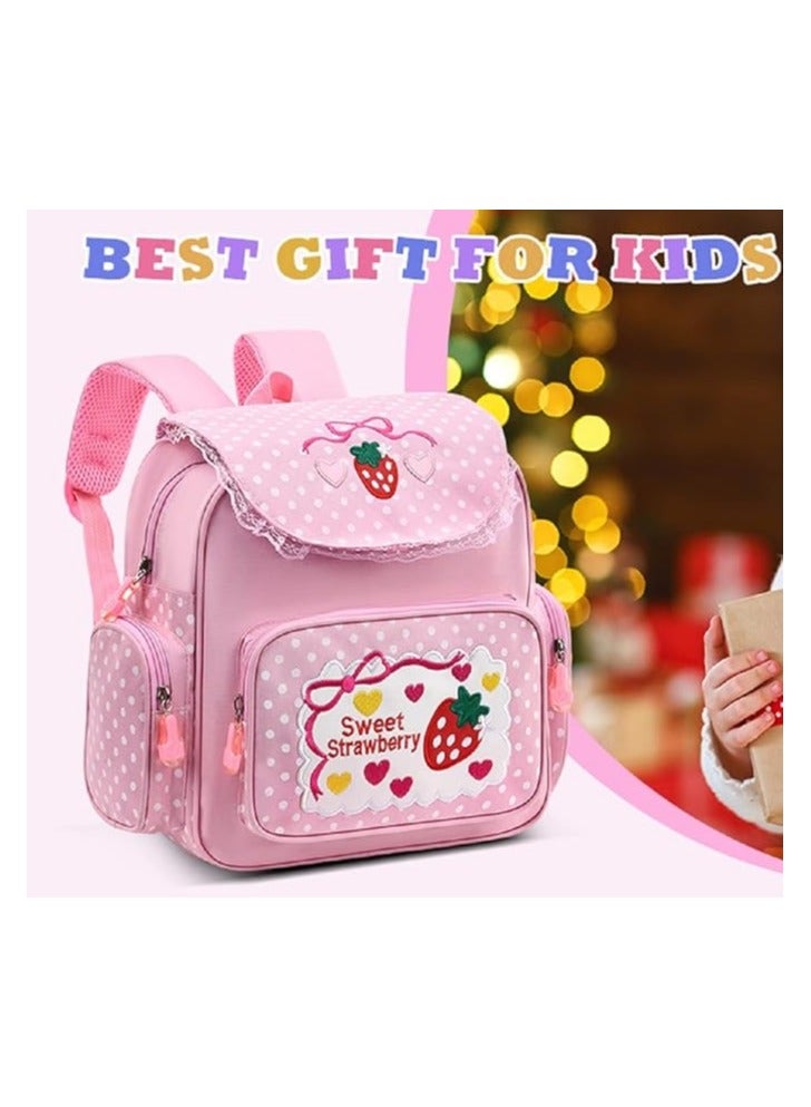 general Girls School Backpack Preschool Kindergarten Backpack Cute Durable Student Schoolbag, Pink, Medium, Backpack  - Image 4