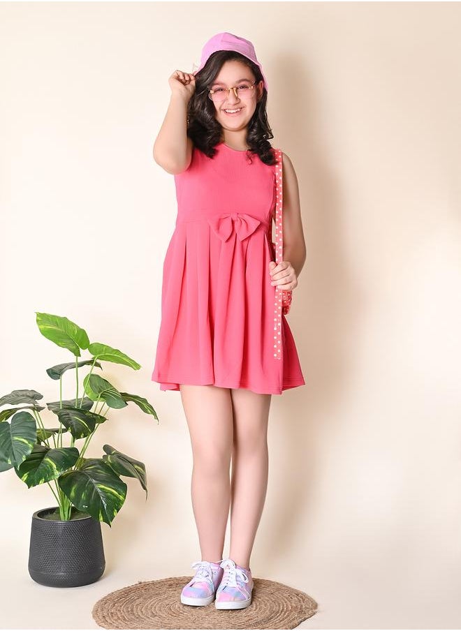 LILPICKS Pink Girls Wear Dresses  - Image 3