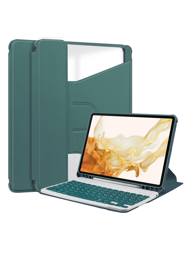 Samsung Galaxy Tab A9 Plus/S9/S9FE/S9 Plus/S9FE Plus 2023 Keyboard Case with S Pen Holder Slim Stand Cover Bluetooth Wireless Keyboard
