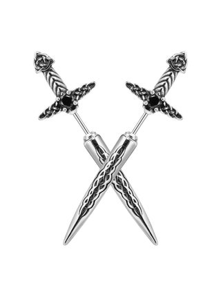 Dagger Celtic Knot Earrings Cyberpunk Style Earrings Sword Ear Studs and Earrings for Men Women Irish Studs Earrings Stainless Steel Retro Hip Hop Celtic Knot Sword Stud Earrings - pzsku/Z121C8E95715D2E8ADDE3Z/45/_/1718692044/c5f51d1e-bc27-4577-b6d2-e4e6736650b8