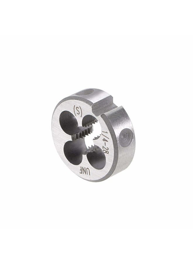 uxcell 1/4"-28 UNF Tap and Die Set, HSS Machine Thread Tap with Round Threading Die, Right Hand - Image 4