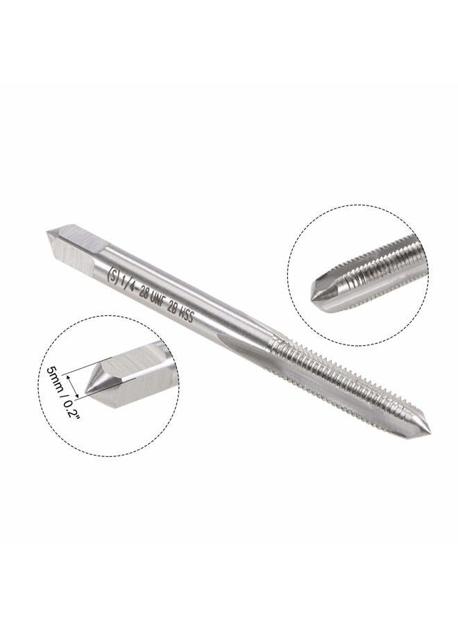 uxcell 1/4"-28 UNF Tap and Die Set, HSS Machine Thread Tap with Round Threading Die, Right Hand - Image 3