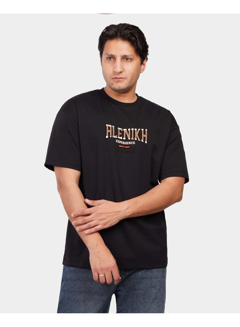 TORINESE "Experience Inspire" Urban Black Oversize Tee - Image 1