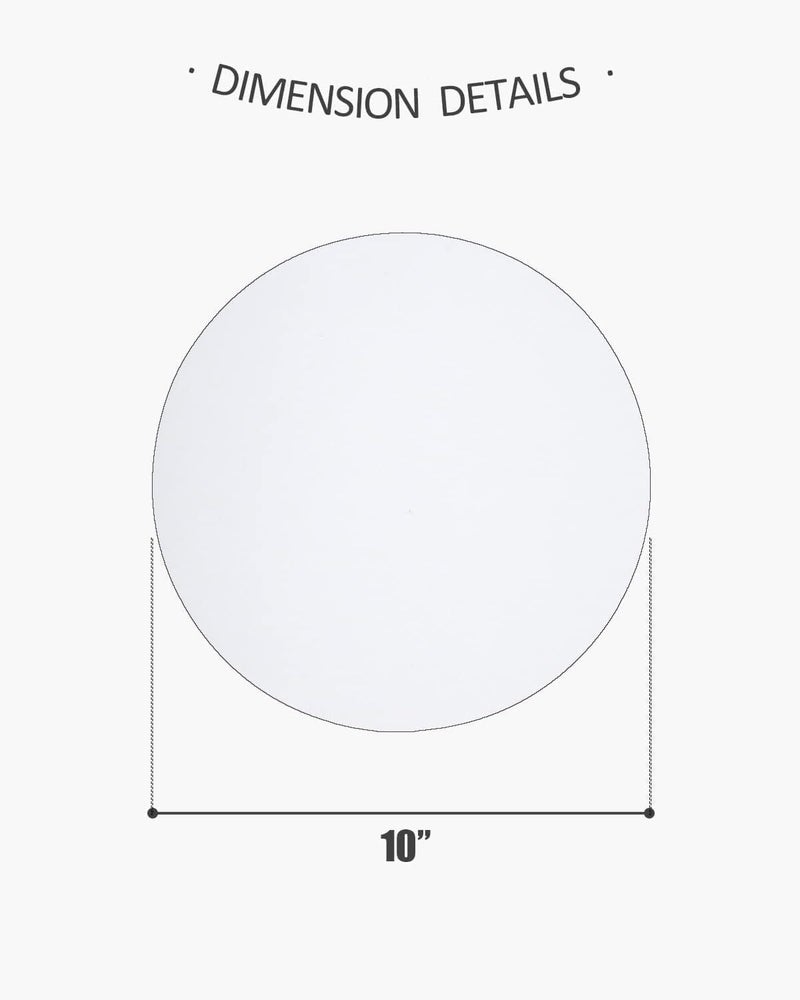 Red Dot Gift 12-Pack Cake Boards, White Cake Boards 10 inch Round, Cardboard Cake Rounds Cake Base Used To Boards for Cake DIY, Dessert and Crafts Display. - Image 2