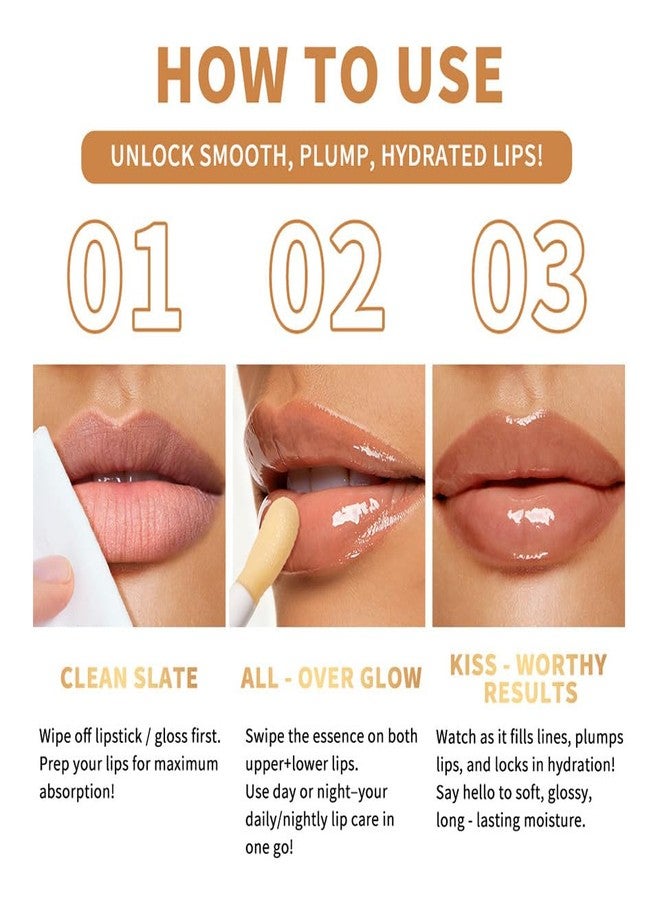 URQT Moisturizing Liphoney Gloss, Clear Honey Lip Oil Gloss with Chubby Tip Applicator, Hydrating Non-Sticky Shine, Nourishing Lip Plumper Balm for Soft Smooth Lips - Image 5