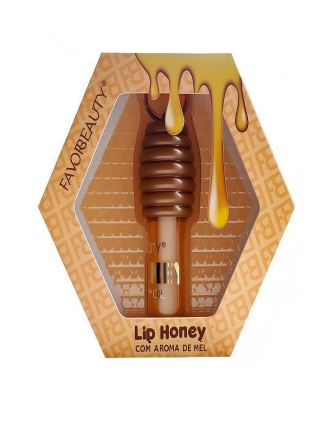 URQT Moisturizing Liphoney Gloss, Clear Honey Lip Oil Gloss with Chubby Tip Applicator, Hydrating Non-Sticky Shine, Nourishing Lip Plumper Balm for Soft Smooth Lips - Image 1