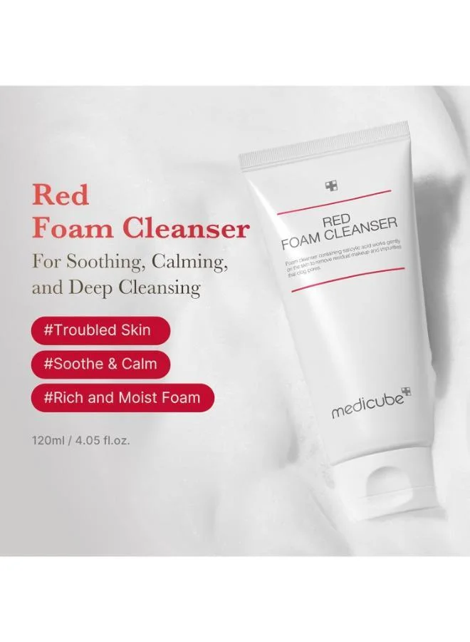 Medicube  MEDICUBE-RED FOAM CLEANSER 2020 120ML for Women | Best Price UAE