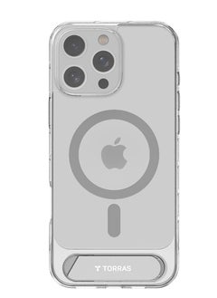 TORRAS Strong Magnetic & Seamless Stand for iPhone 16 Pro Max Case, Fit for MagSafe, Mil-Grade Drop Protection, Adjustable Kickstand Phone Case for iPhone 16 Pro Max, Slim Clear  - Image 2