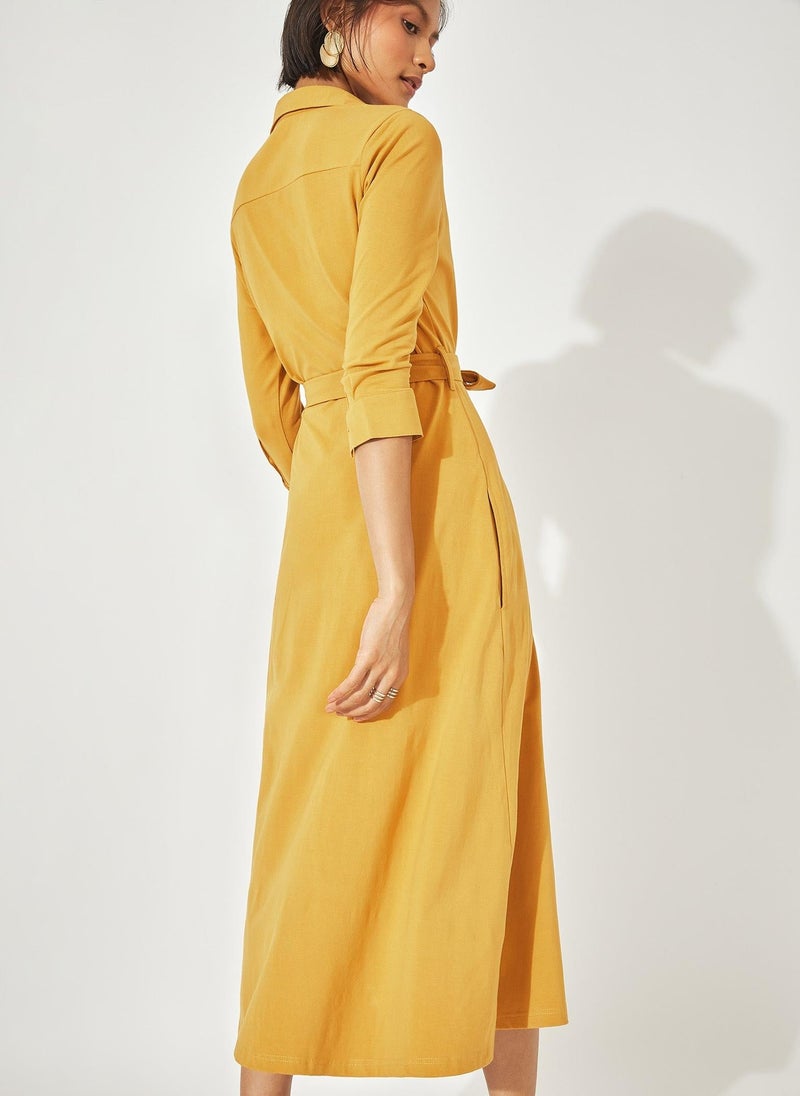 The Label Life Button-Down Midi Shirt Dress - Image 5