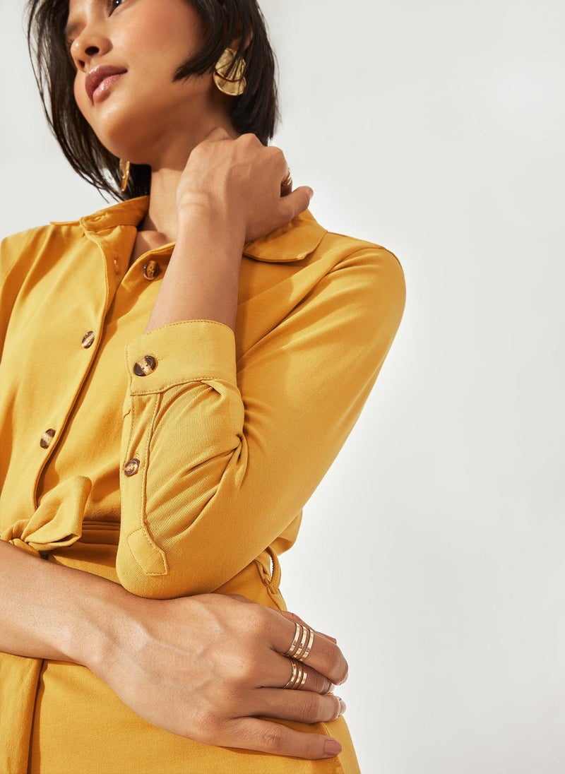 The Label Life Button-Down Midi Shirt Dress - Image 4