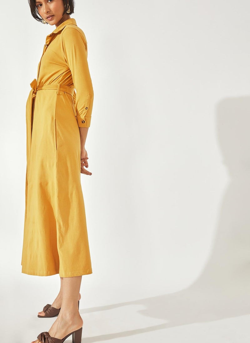 The Label Life Button-Down Midi Shirt Dress - Image 2