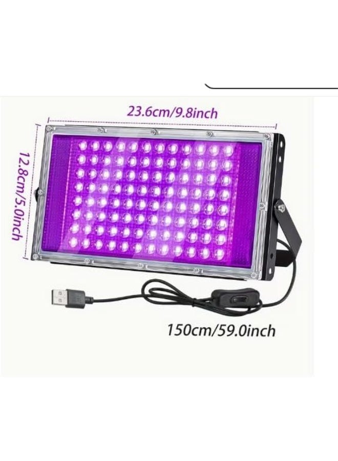 96 LED Plant Grow Light with USB Power and On/Off Switch, Metal Housing, Indoor Growing Lamp for Houseplants, Hydroponics, Seedlings and Greenhouse - Image 3