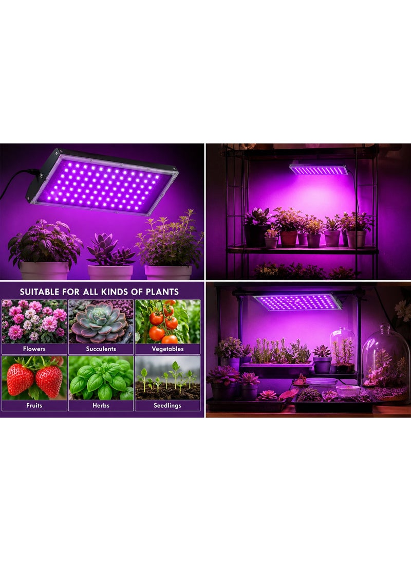 96 LED Plant Grow Light with USB Power and On/Off Switch, Metal Housing, Indoor Growing Lamp for Houseplants, Hydroponics, Seedlings and Greenhouse - Image 2
