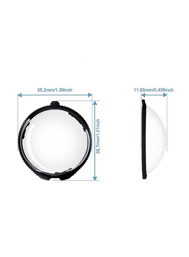 O Ozone Lens Guard for Insta360 X5 | Scratch-Resistant PC Lens Cover with Anti-Reflective Coating & Twist-On Design Camera Accessories- Clear - Image 5