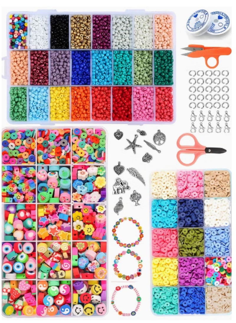 Genetic Small Craft Beads Assorted Kit with Organizer Box for DIY 