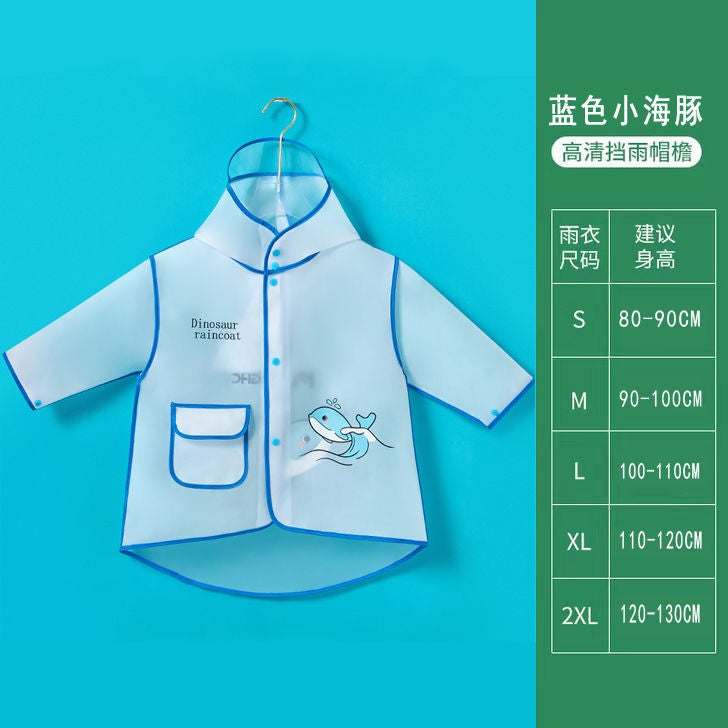 Children'S Raincoat Boys' Girl'S Kindergarten Waterproof Full Body Baby'S Rain Shoes Suit Cape Yellow Duck Poncho - Image 1