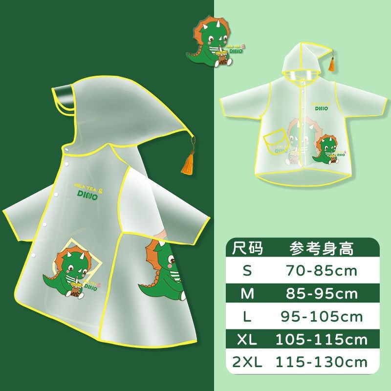 Children'S Raincoat Boys' Girl'S Kindergarten Waterproof Full Body Baby'S Rain Shoes Suit Cape Yellow Duck Poncho - Image 5