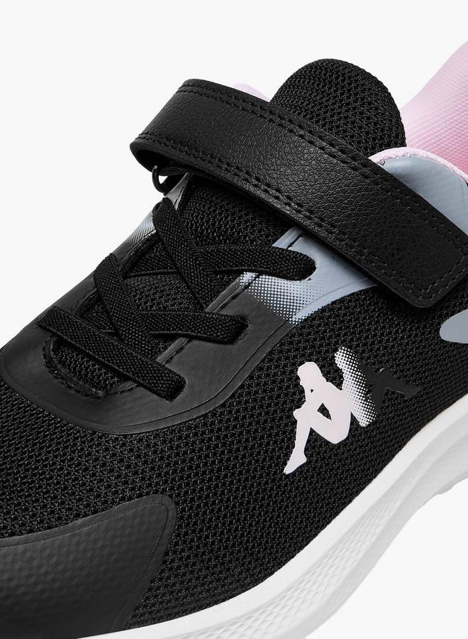 Kappa Girls Logo Print Hook and Loop Sports Shoes - Image 4