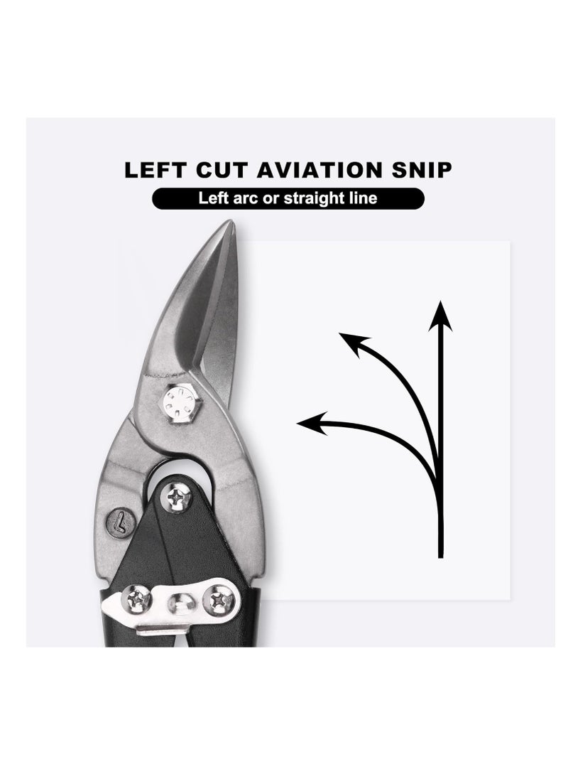 ABBASALI Aviation Snip - Straight Cut Tin Snips Cutting Metal Shears With Forged Tooth-ripple Blade Cutting Steel Tool For Steel Aluminum Leather Copper (Orange/red/yellow)  - Image 4