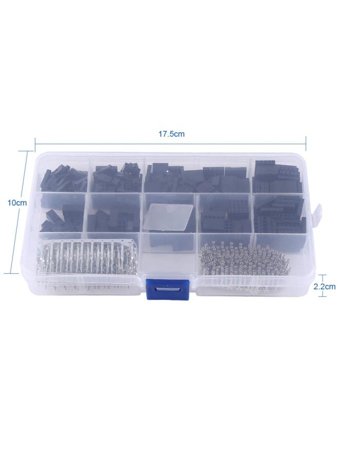 Connector Kit Dupont Connector Female Connector Housing Crimp Pins 4Er Header Stecker Jumper Header Connector Female Male Terminal Jumper Wire Crimp Pin 2.54Mm 610 Pieces S