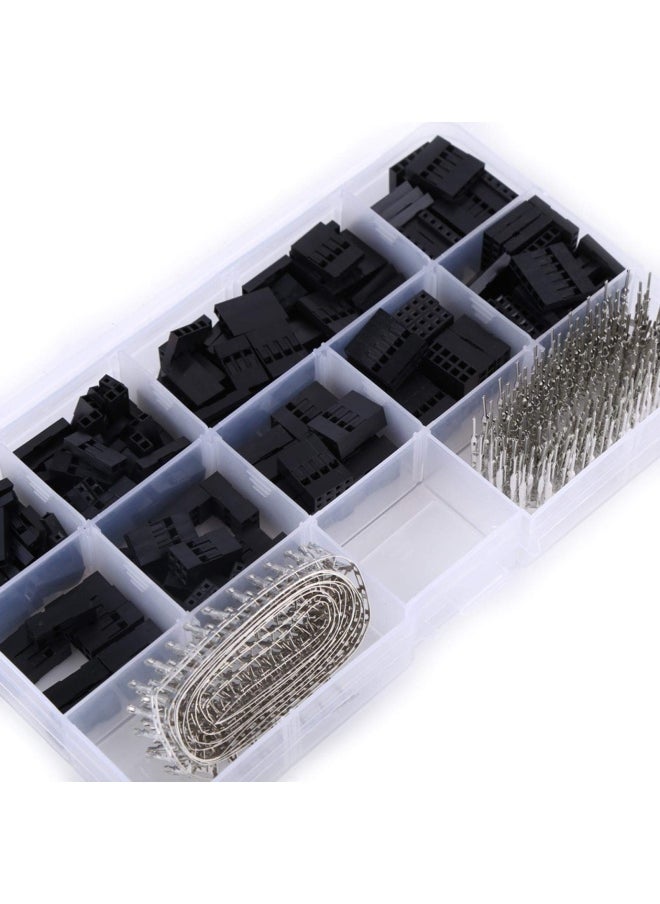 Connector Kit Dupont Connector Female Connector Housing Crimp Pins 4Er Header Stecker Jumper Header Connector Female Male Terminal Jumper Wire Crimp Pin 2.54Mm 610 Pieces S
