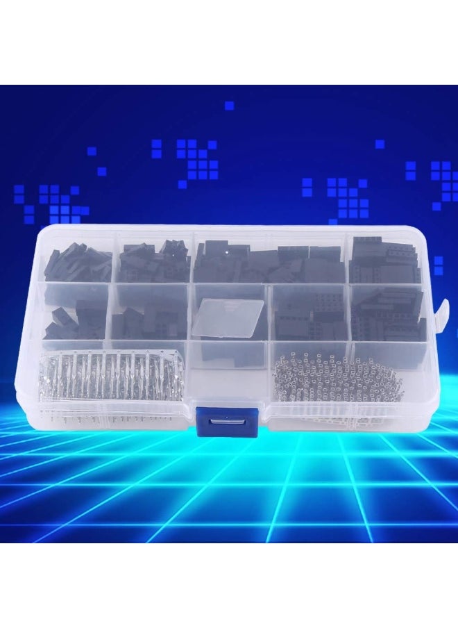 Connector Kit Dupont Connector Female Connector Housing Crimp Pins 4Er Header Stecker Jumper Header Connector Female Male Terminal Jumper Wire Crimp Pin 2.54Mm 610 Pieces S