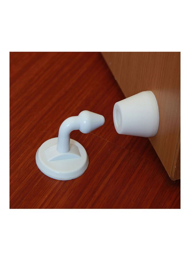 NIBEMINENT Plastic Door Bumper White 9.1x5.1x5.6centimeter  - Image 4