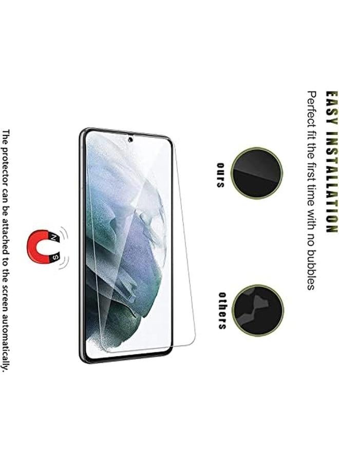 erorex For Galaxy S22 Screen Protector 2 Plus 2 Pack 2 Pcs Full Coverage Tempered Glass Film With 2 Pcs Camera Lens Protector 9H Hardness Fingerprint Unlock Ultra Thin Hd Clear For Samsung Galaxy S22 6.1"  - Image 5