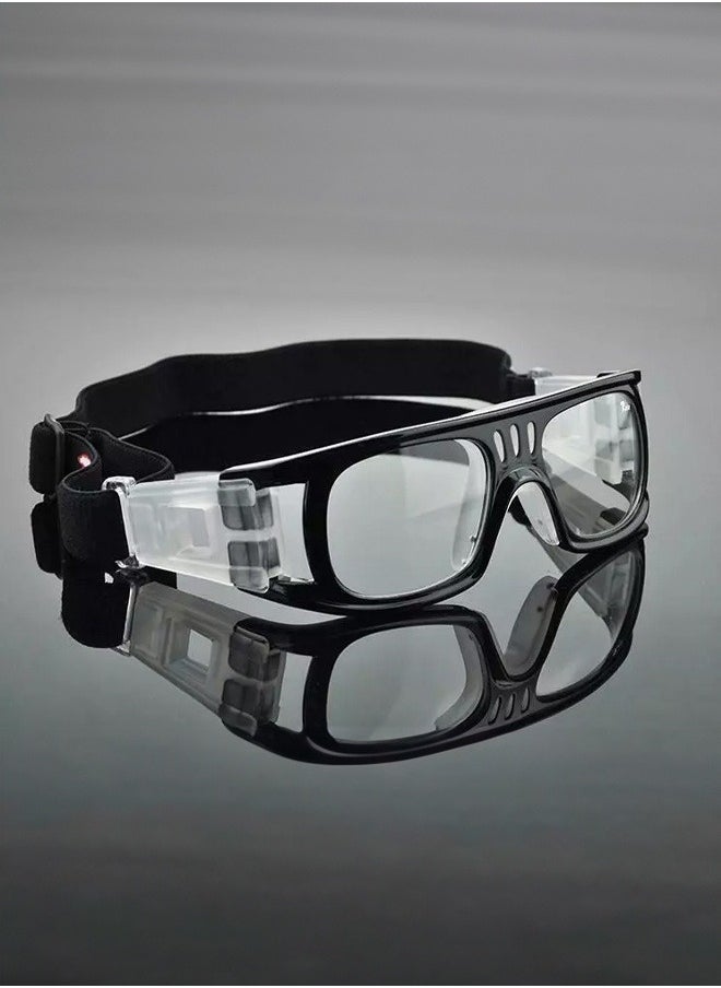 Occuwzz OCCUWZZ Professional Anti-Fog Impact Resistant Sports Glasses for Basketball & Football – UV400 Protection, Adjustable Lightweight Frame with Ventilation – Men’s Goggles for Desert Climate (Black)  - Image 1